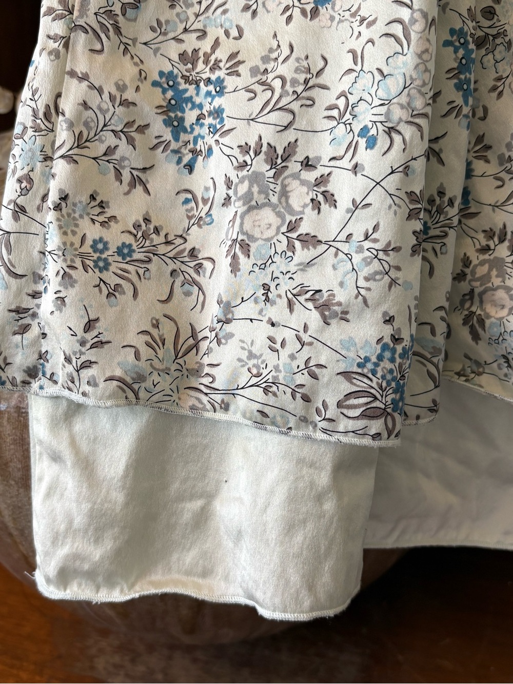 Y2K 100% Silk CottageCore Floral Dress 6 - Picture 7 of 7